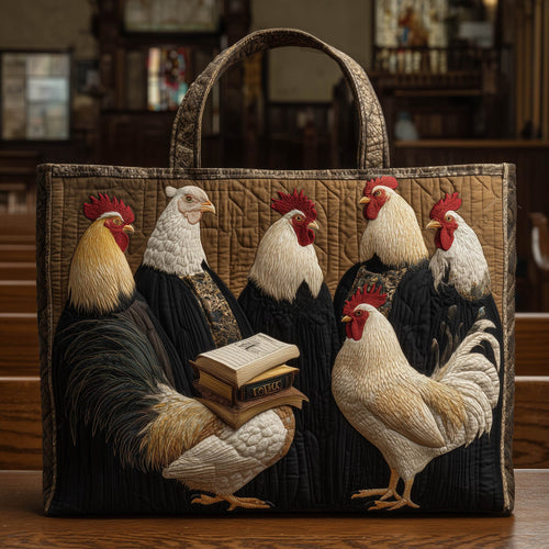 Faith Before Feed Quilted Tote Bag GFTOTL3845