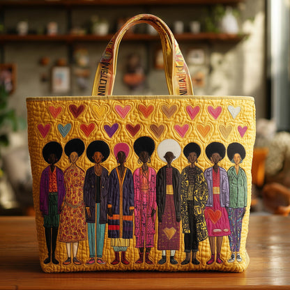 Melanin Beauty Quilted Tote Bag GFTOTL3853