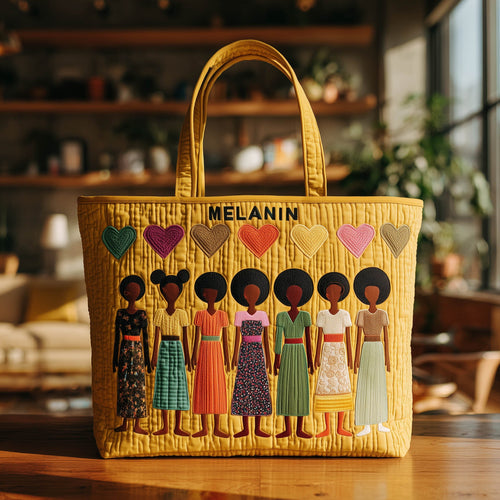 Melanin Beauty Quilted Tote Bag GFTOTL3855