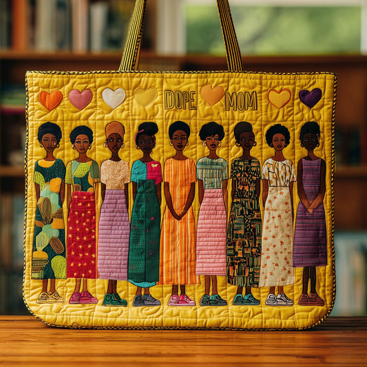 Dope Mom Quilted Tote Bag GFTOTL3857
