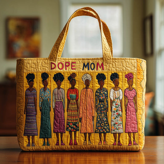 Dope Mom Quilted Tote Bag GFTOTL3861