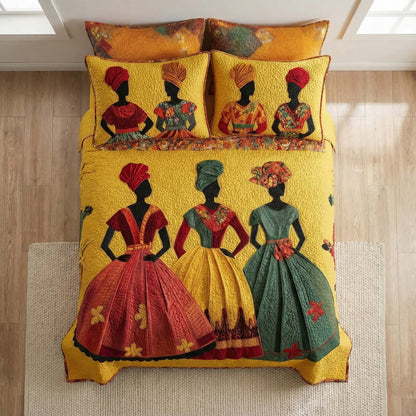 Soulbound Roots 3-Piece Quilted Bedding Set GFTOTL3868