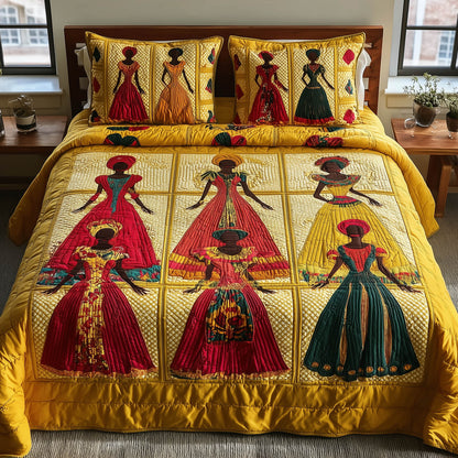 Soulbound Roots 3-Piece Quilted Bedding Set GFTOTL3873