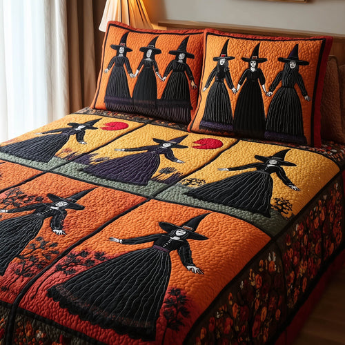 Gracefully Witchy 3-Piece Quilted Bedding Set GFTOTL3879