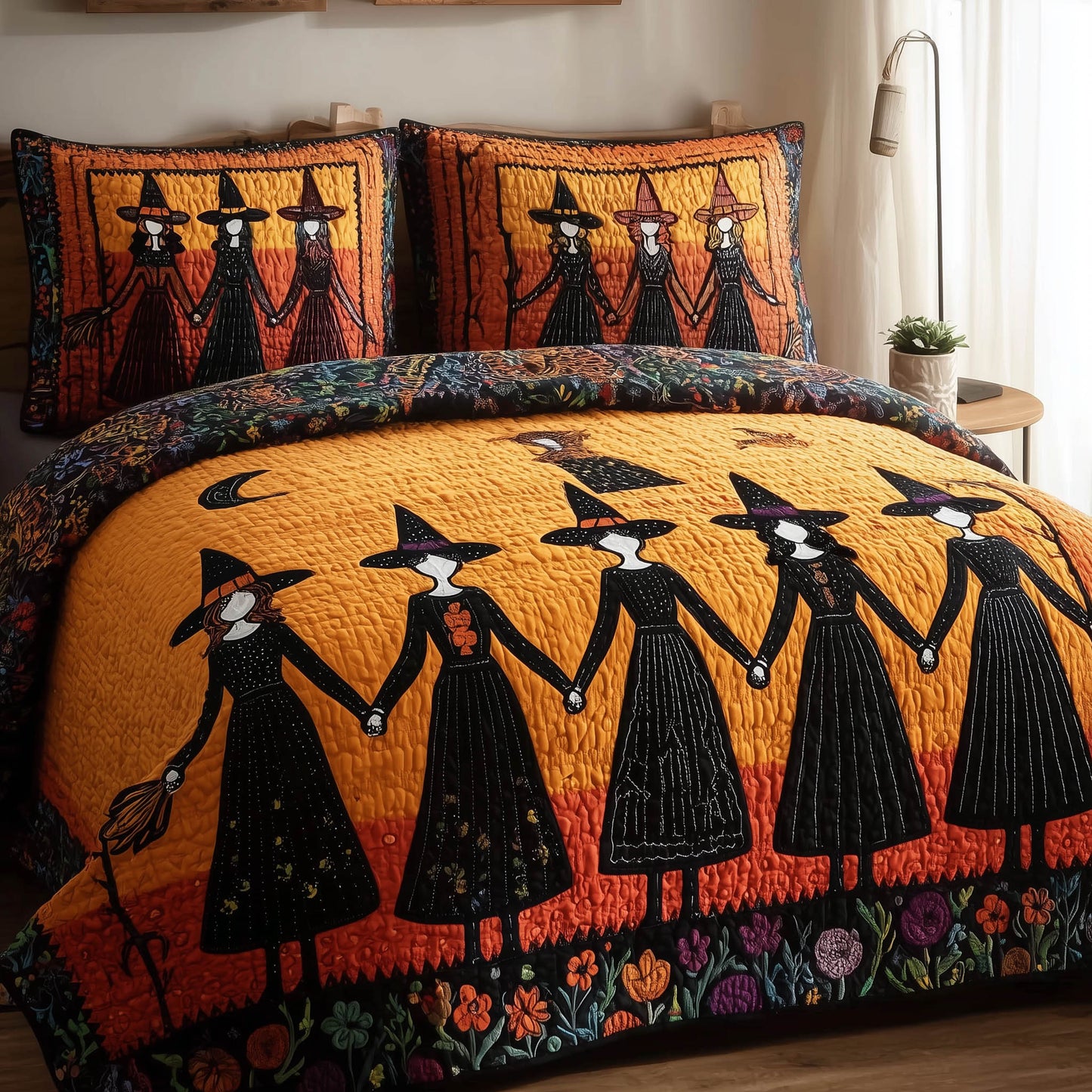 Gracefully Witchy 3-Piece Quilted Bedding Set GFTOTL3880