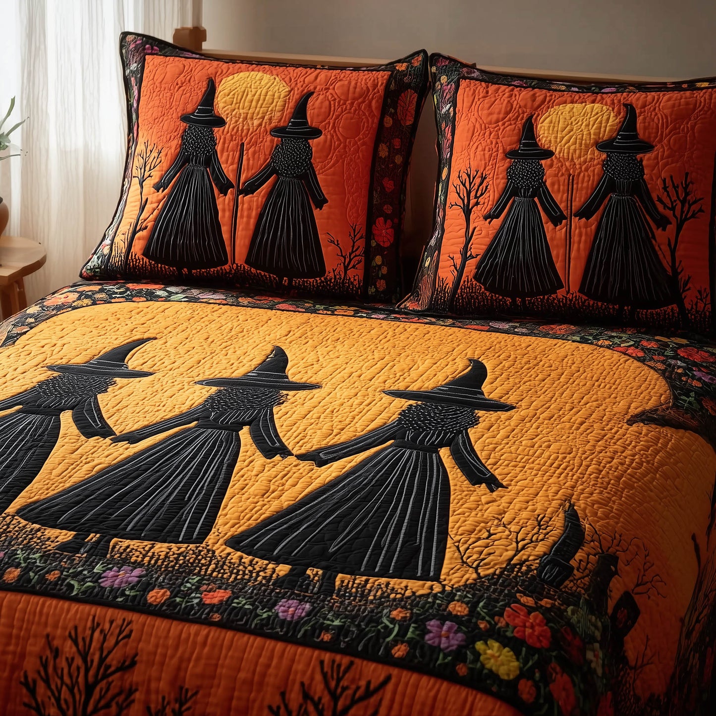 Gracefully Witchy 3-Piece Quilted Bedding Set GFTOTL3882