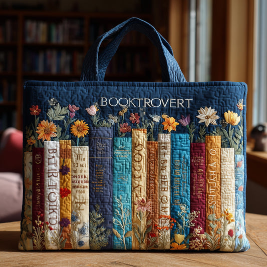 Booktrovert Quilted Tote Bag GFTOTL3914