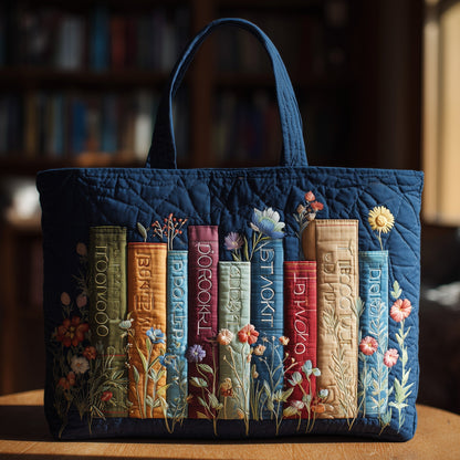 Booktrovert Quilted Tote Bag GFTOTL3916