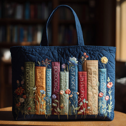 Booktrovert Quilted Tote Bag GFTOTL3916