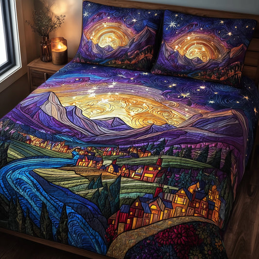 City of Starlight 3-Piece Quilted Bedding Set GFTOTL3930