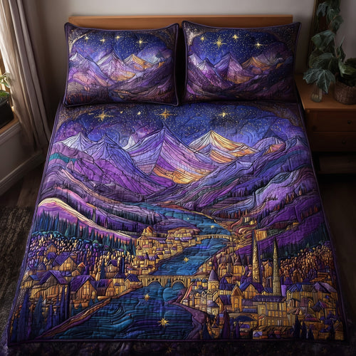 City of Starlight 3-Piece Quilted Bedding Set GFTOTL3932