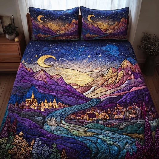 City of Starlight 3-Piece Quilted Bedding Set GFTOTL3934