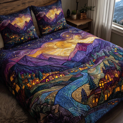 Night Court City of Starlight 3-Piece Quilted Bedding Set GFTOTL3937