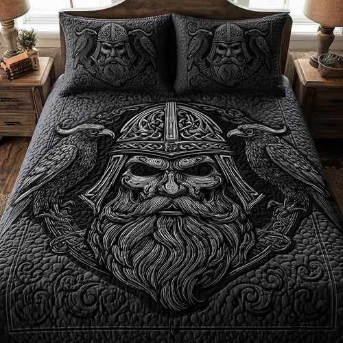 Viking God 3-Piece Quilted Bedding Set GFTOTL3942