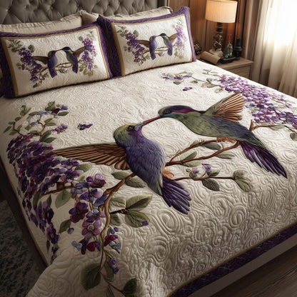 Amethyst Love 3-Piece Quilted Bedding Set GFTOTL3952