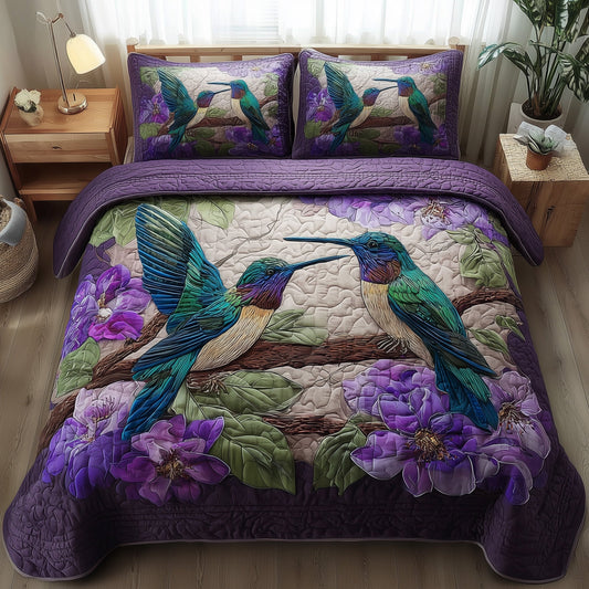 Amethyst Love 3-Piece Quilted Bedding Set GFTOTL3955