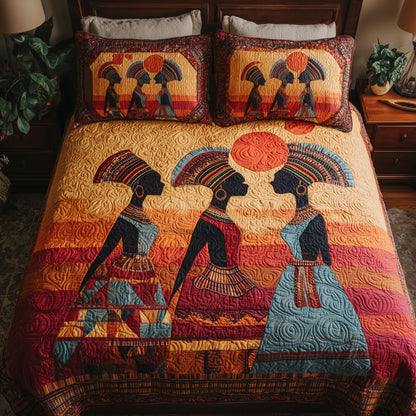 Strong Maidens 3-Piece Quilted Bedding Set GFTOTL3993