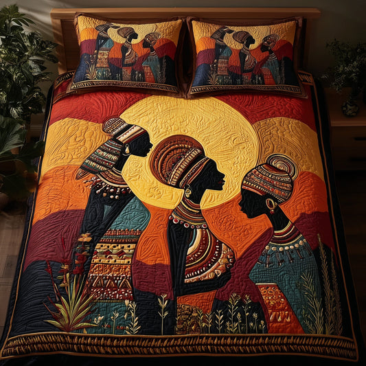 Strong Maidens 3-Piece Quilted Bedding Set GFTOTL3995