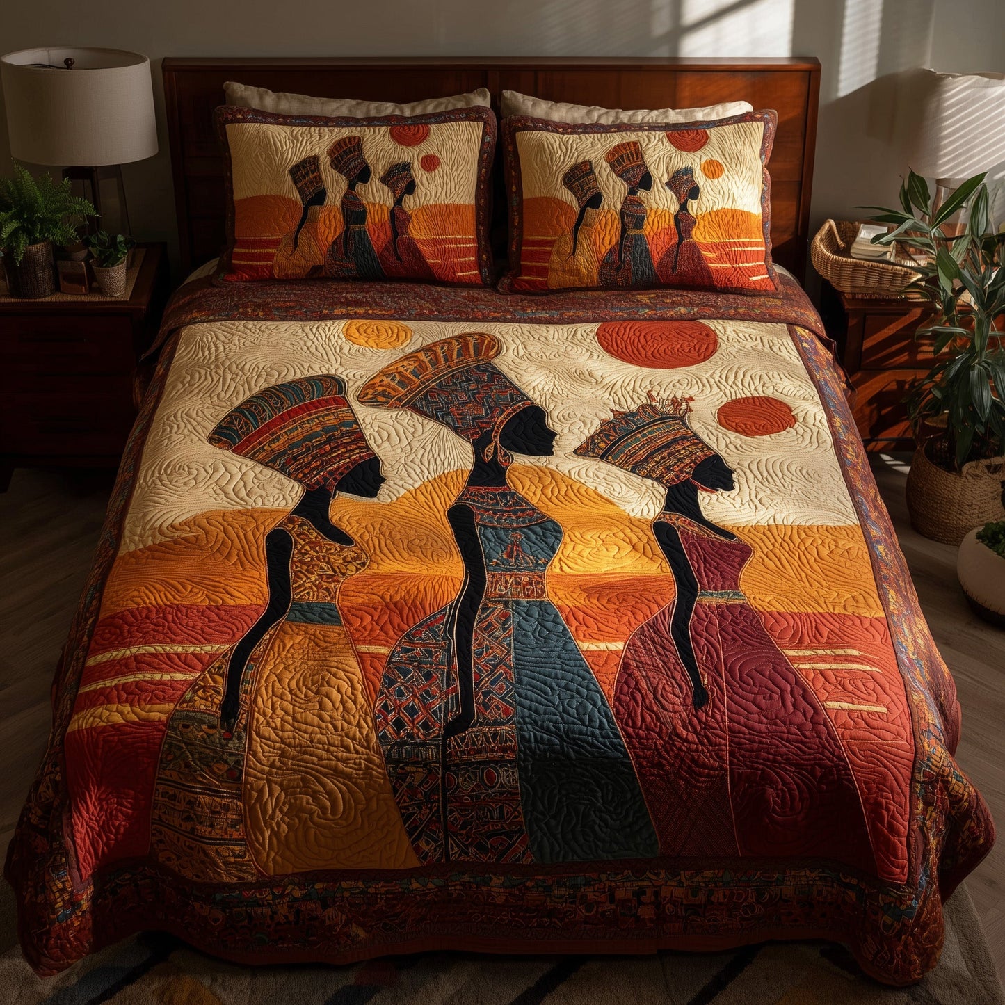 Strong Maidens 3-Piece Quilted Bedding Set GFTOTL3996