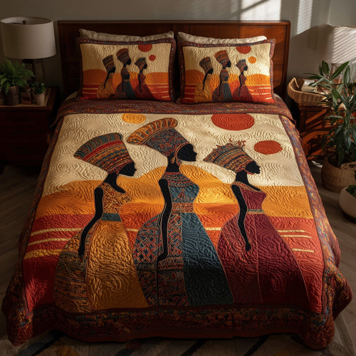 Strong Maidens 3-Piece Quilted Bedding Set GFTOTL3996