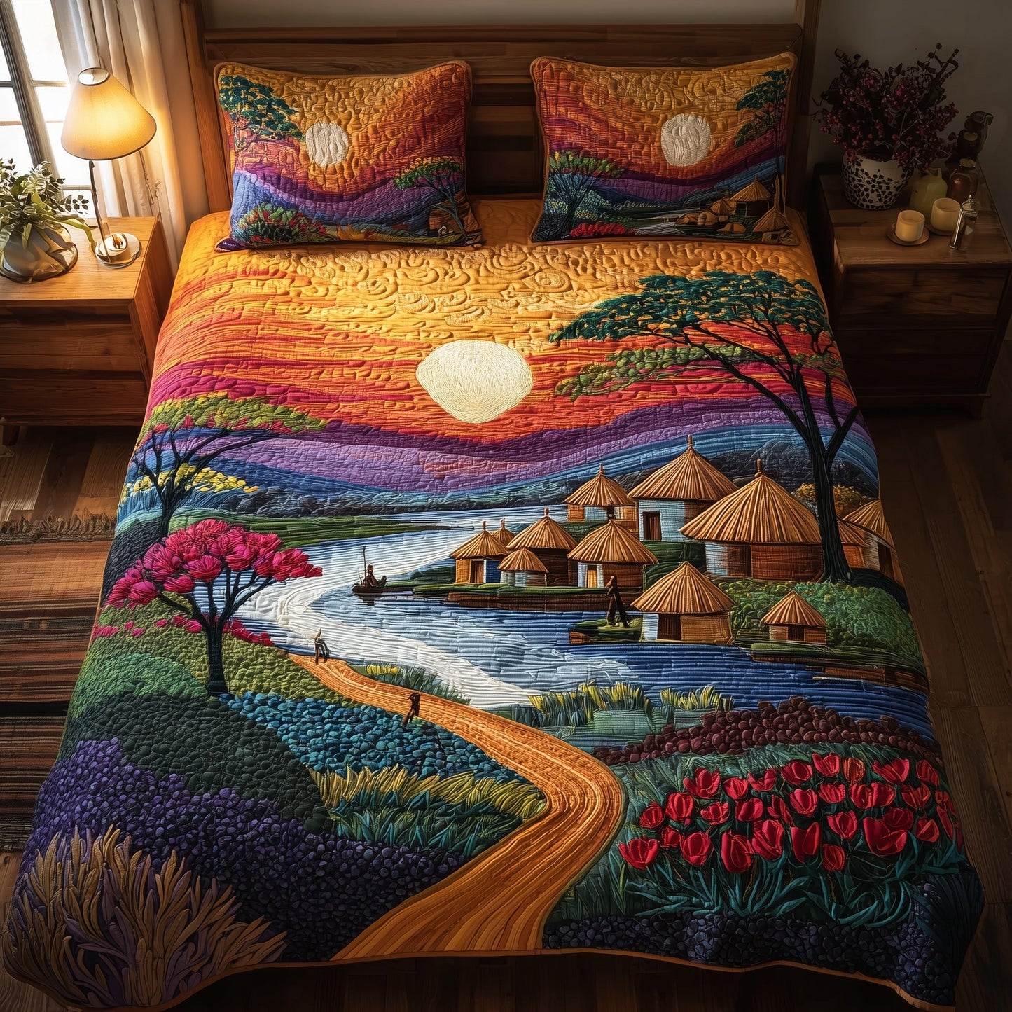 Ancestral Grounds 3-Piece Quilted Bedding Set GFTOTL3997