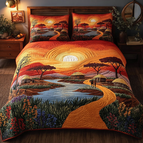 Ancestral Grounds 3-Piece Quilted Bedding Set GFTOTL3998