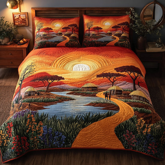 Ancestral Grounds 3-Piece Quilted Bedding Set GFTOTL3998