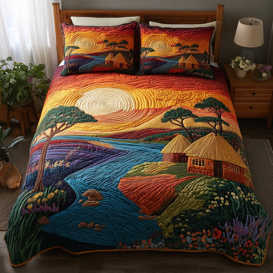 Ancestral Grounds 3-Piece Quilted Bedding Set GFTOTL3999