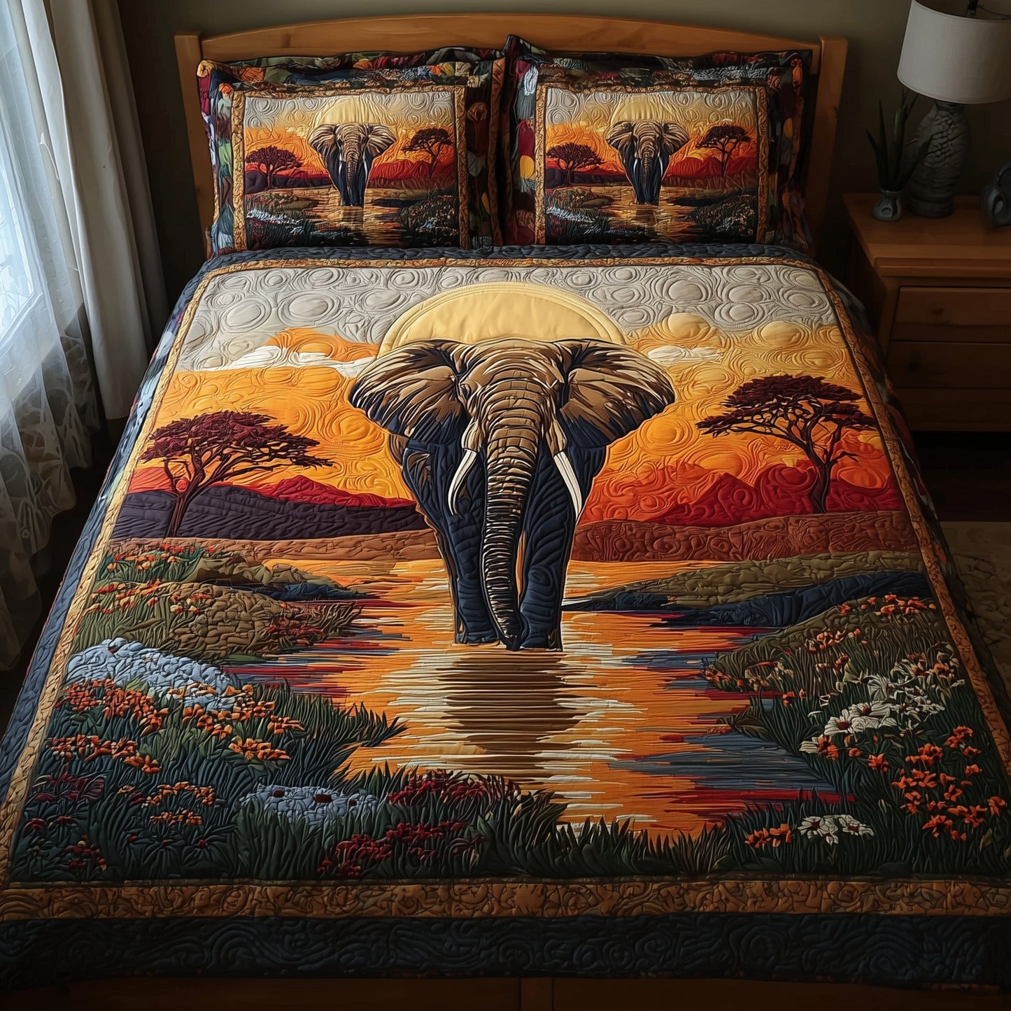 Sacred Soil Wanderer 3-Piece Quilted Bedding Set GFTOTL4002