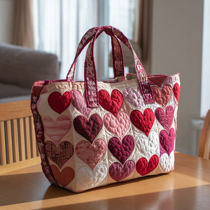 Elegant Heart Quilted Tote Bag GFTOTL4004