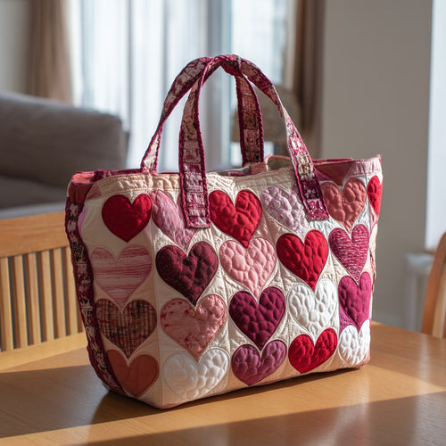 Elegant Heart Quilted Tote Bag GFTOTL4004