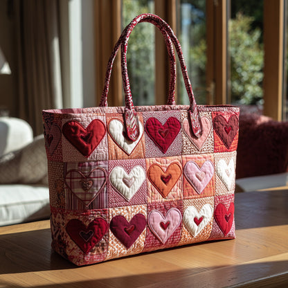 Elegant Heart Quilted Tote Bag GFTOTL4005