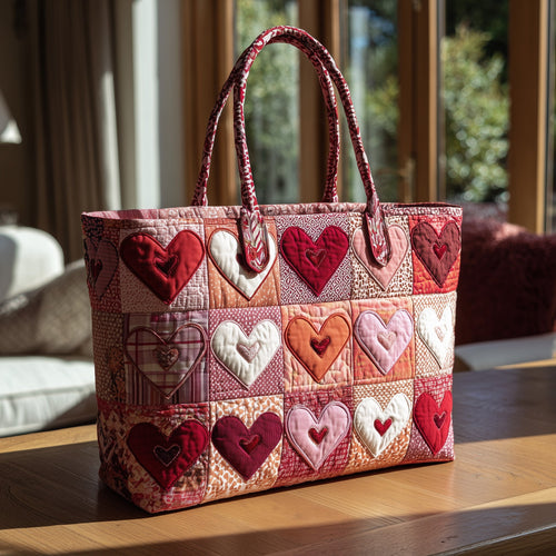 Elegant Heart Quilted Tote Bag GFTOTL4005