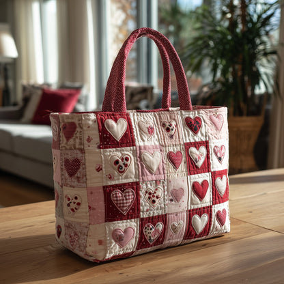 Elegant Heart Quilted Tote Bag GFTOTL4006