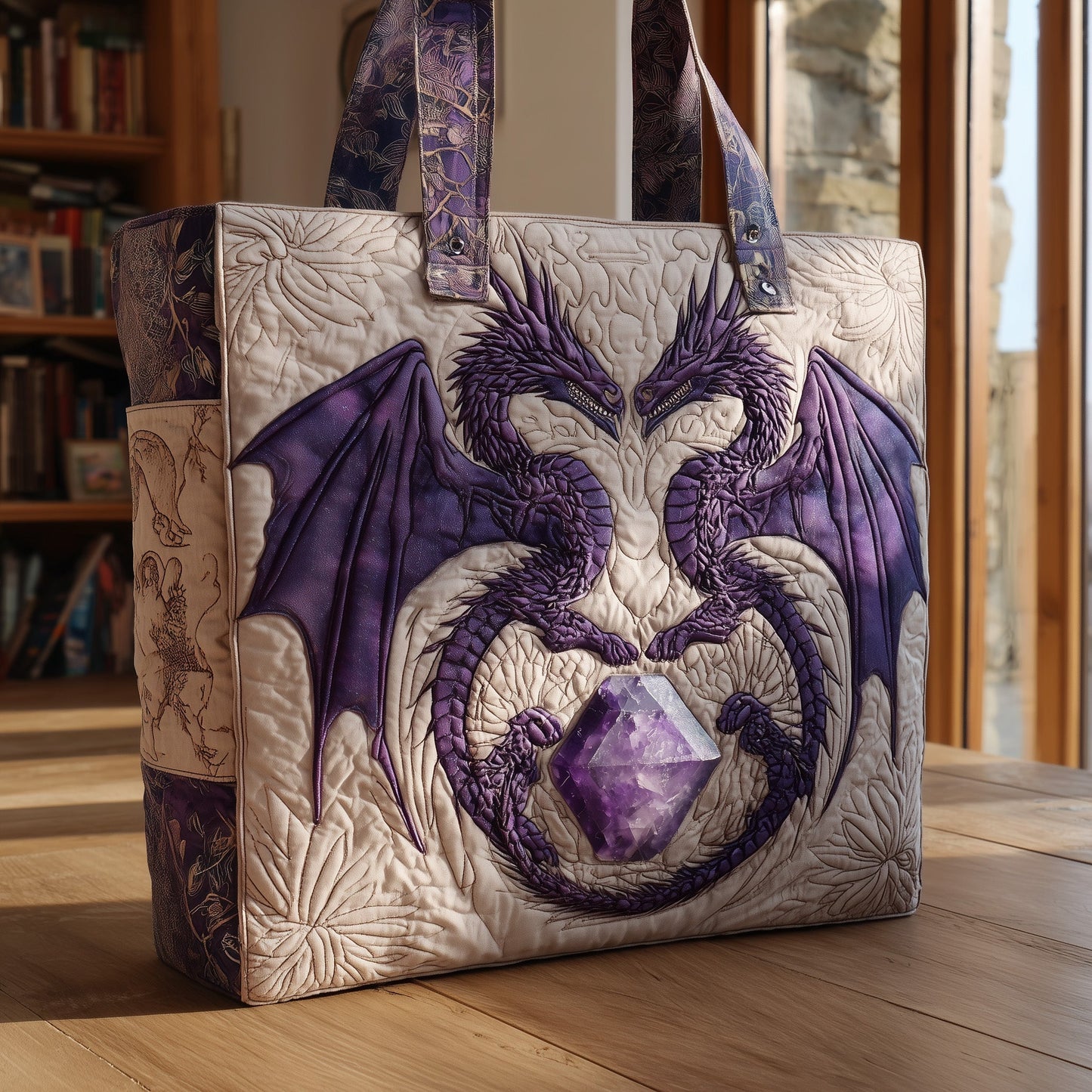 Dragon Stone Quilted Tote Bag GFTOTL4026