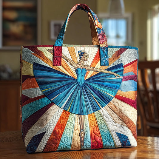 Graceful Ballerina Quilted Tote Bag GFTOTL4031