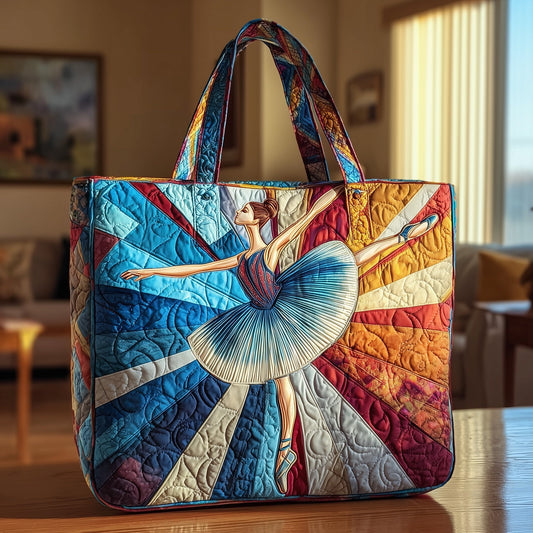 Graceful Ballerina Quilted Tote Bag GFTOTL4032