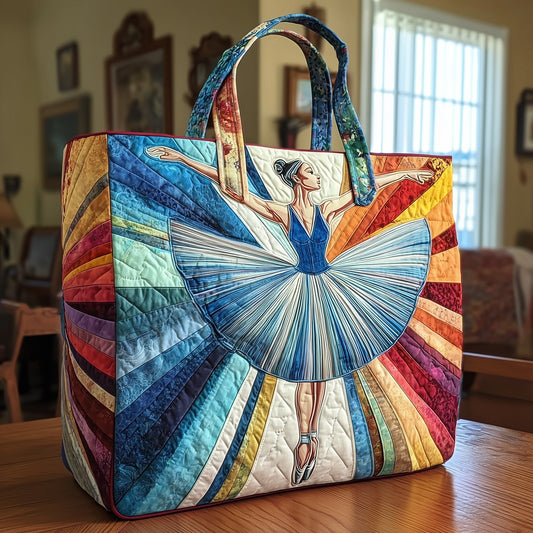 Graceful Ballerina Quilted Tote Bag GFTOTL4033