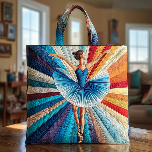 Graceful Ballerina Quilted Tote Bag GFTOTL4035