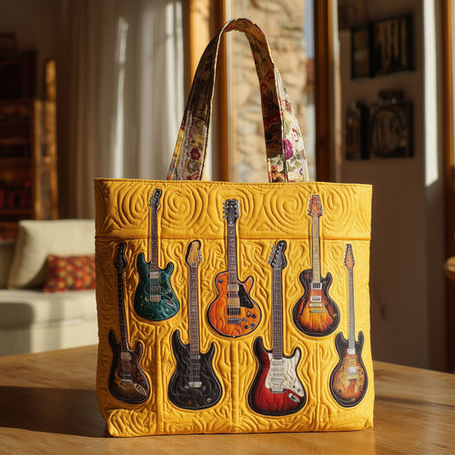 Guitar Collection Quilted Tote Bag GFTOTL4055