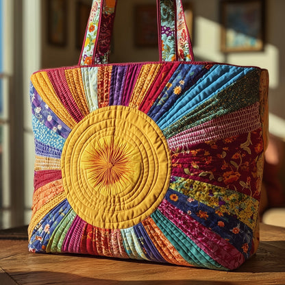 Colorful Sun Quilted Tote Bag GFTOTL4065