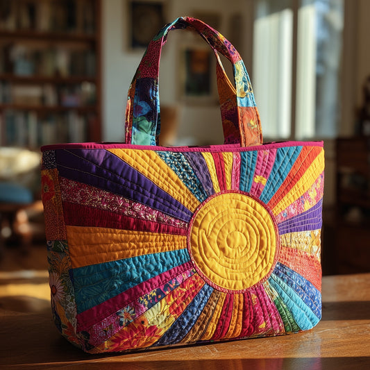 Colorful Sun Quilted Tote Bag GFTOTL4066
