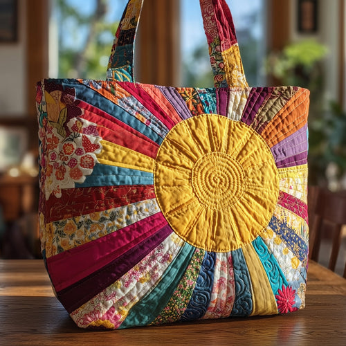 Colorful Sun Quilted Tote Bag GFTOTL4067