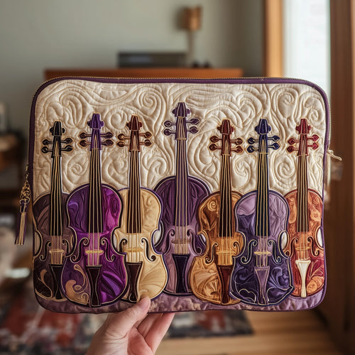 Elegant Violin Quilted Purse GFTOTL4078