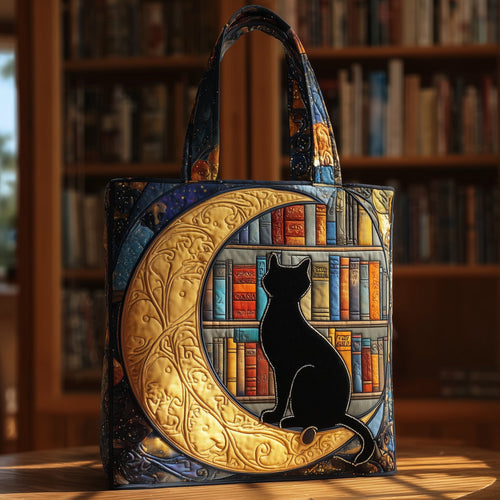 Black Cat Quilted Tote Bag GFTOTL4137