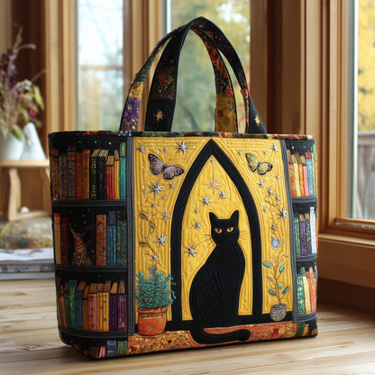 Black Cat Quilted Tote Bag GFTOTL4139
