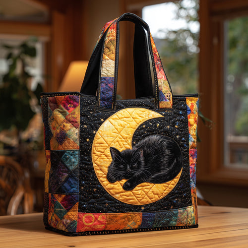 Black Cat Quilted Tote Bag GFTOTL4141