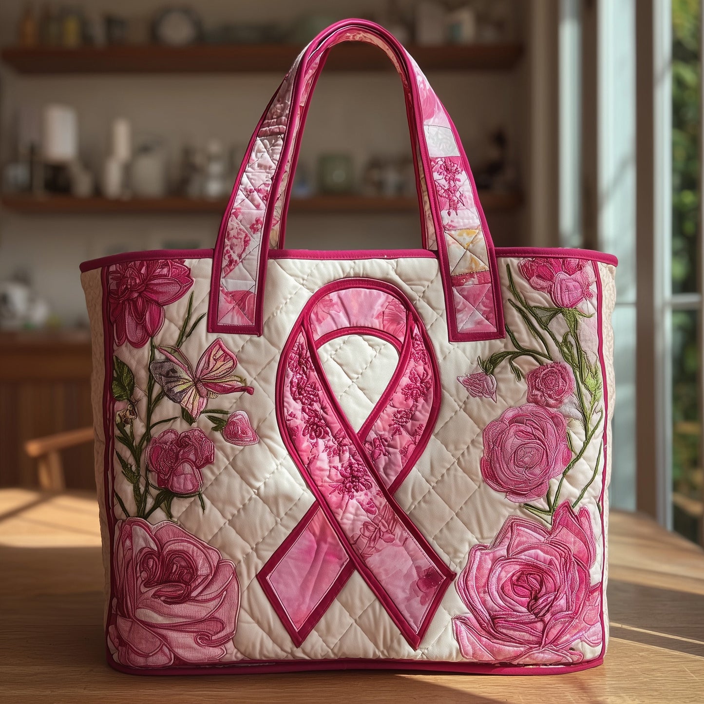 Strong Fight Quilted Tote Bag GFTOTL4149
