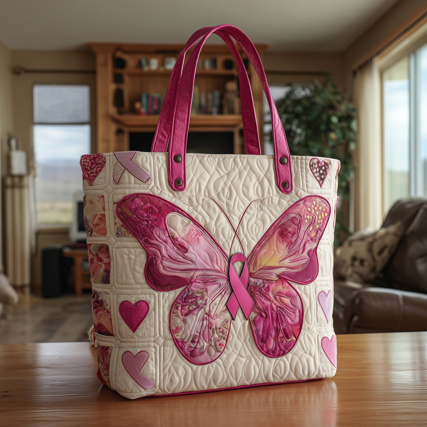 Strong Butterfly Quilted Tote Bag GFTOTL4171