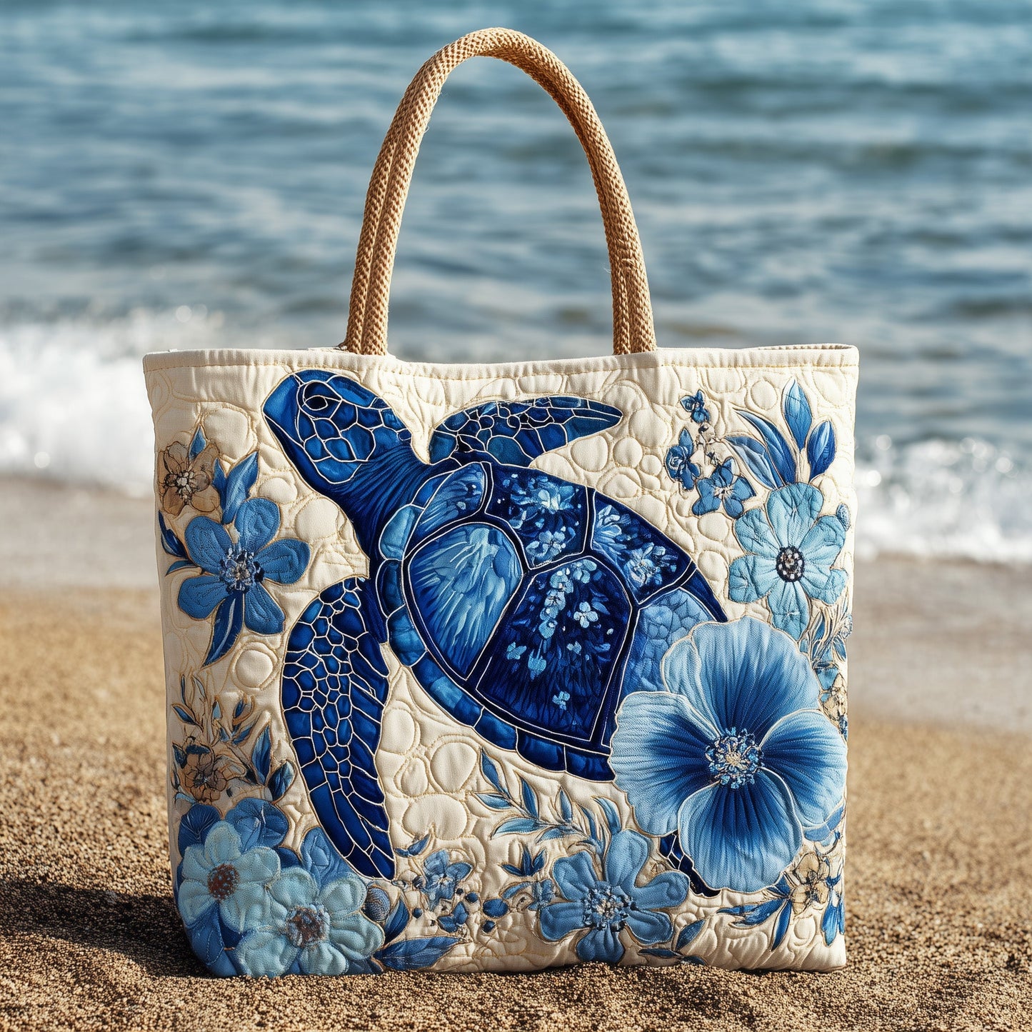 Blooming Sea Way Quilted Tote Bag GFTOTL4199